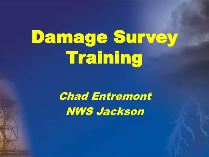damage survey training