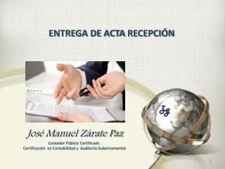 entrega de acta recepci n