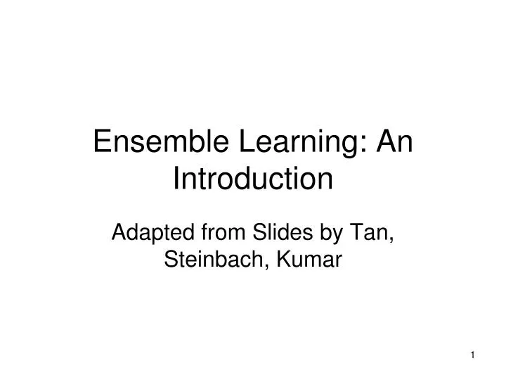 ensemble learning an introduction