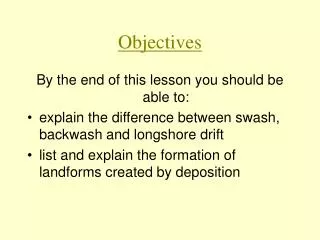 Objectives