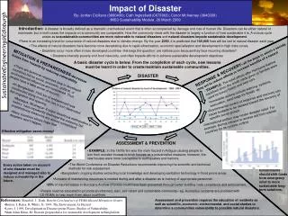 MITIGATION &amp; PREPAREDNESS- decreases losses from hazards by reducing vulnerability