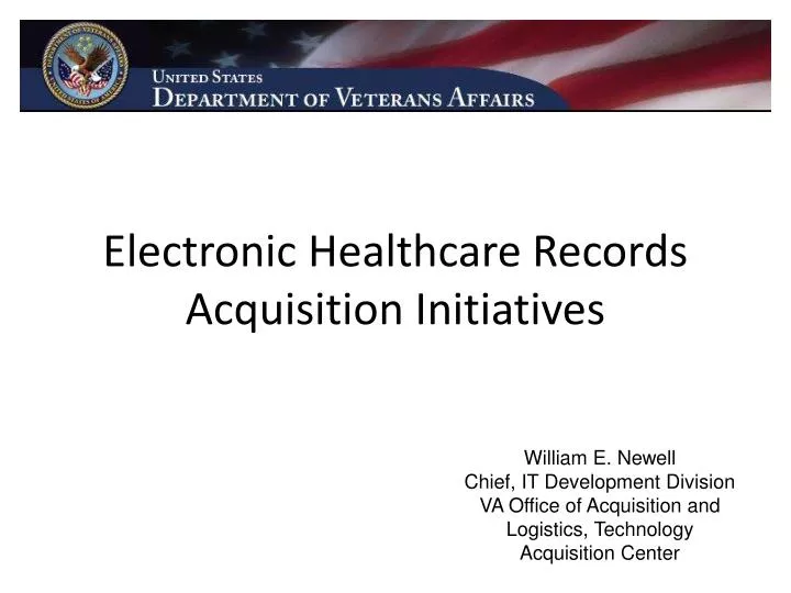 electronic healthcare records acquisition initiatives