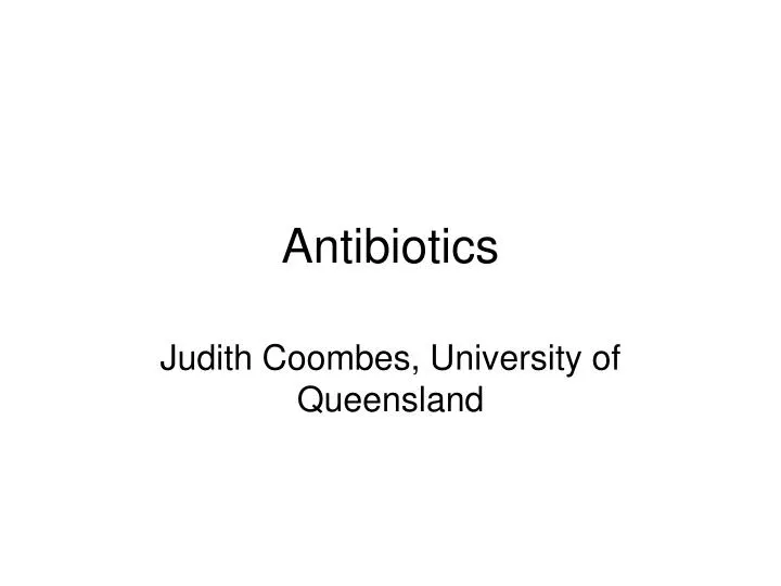 antibiotics