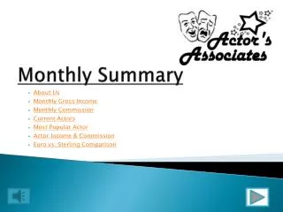 Monthly Summary