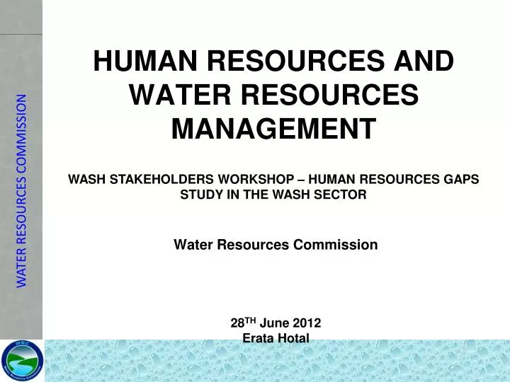 human resources and water resources management
