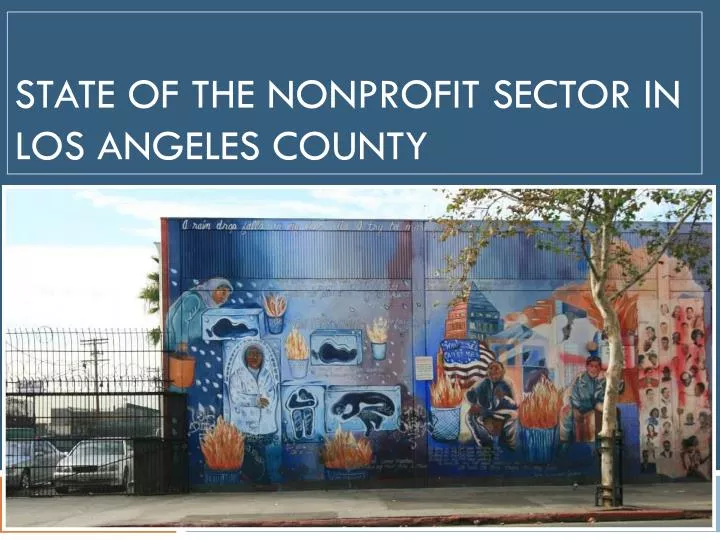 state of the nonprofit sector in los angeles county