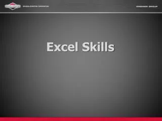 Excel Skills