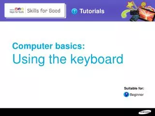 Computer basics: Using the keyboard