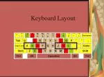 Keyboard Layout - slide 1
