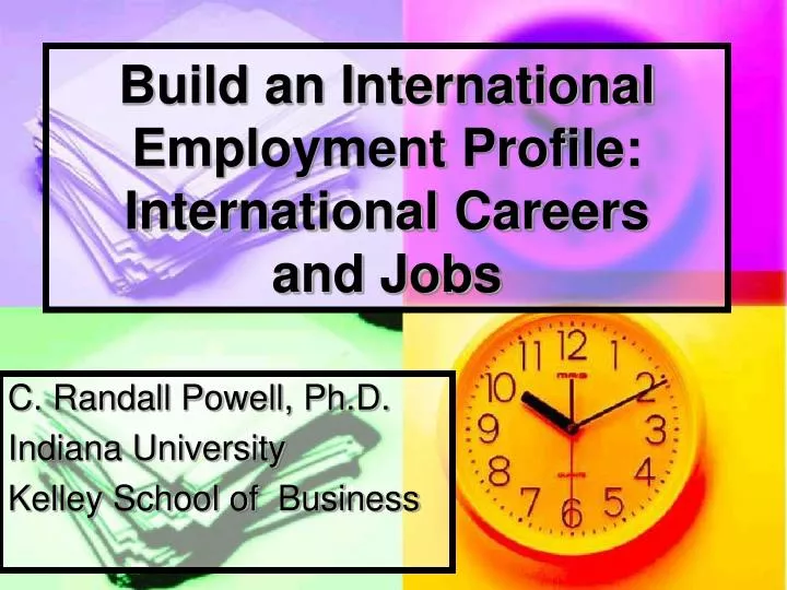 build an international employment profile international careers and jobs