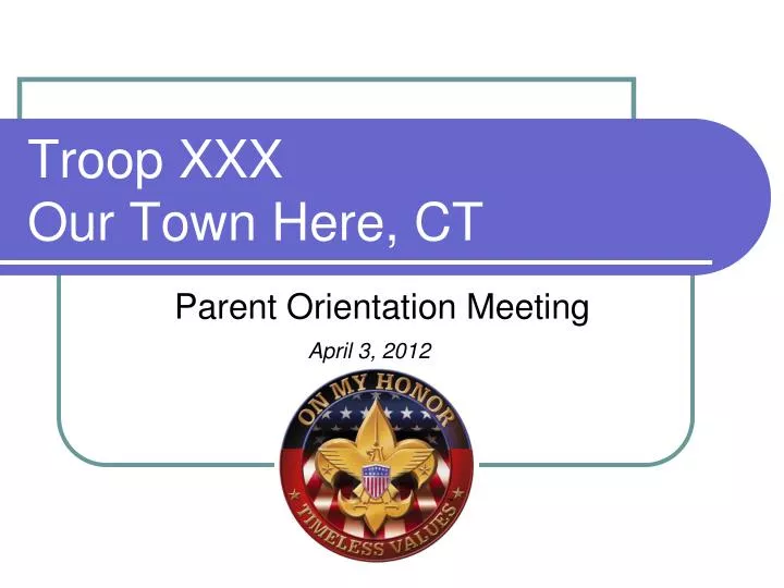 troop xxx our town here ct