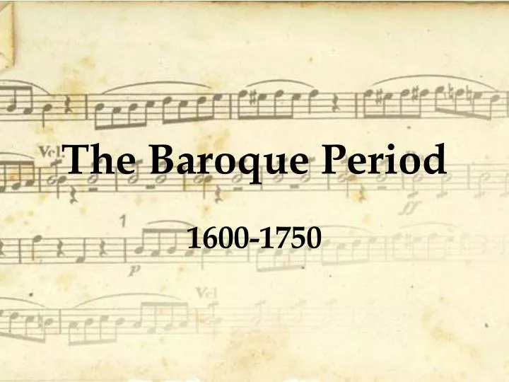 the baroque period