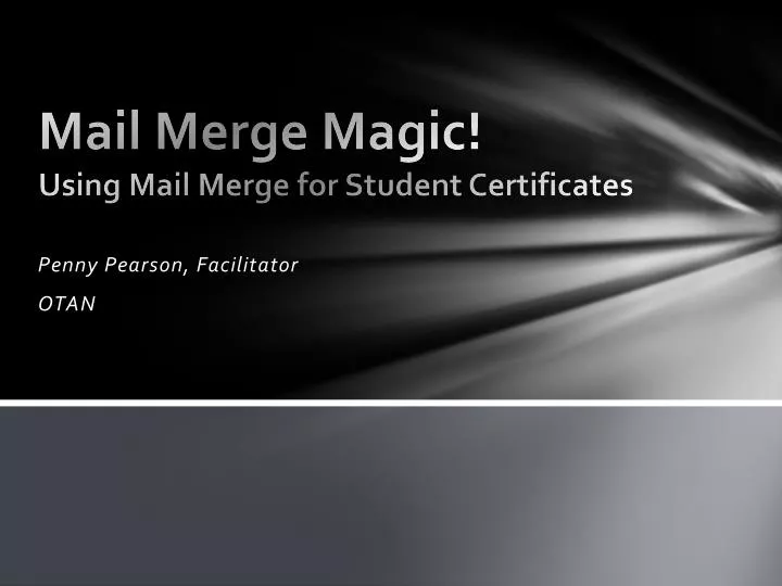 mail merge magic using mail merge for student certificates