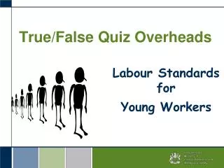 True/False Quiz Overheads