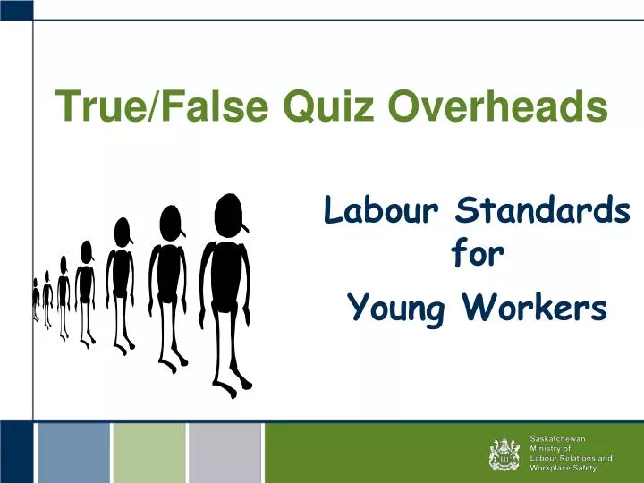 true false quiz overheads