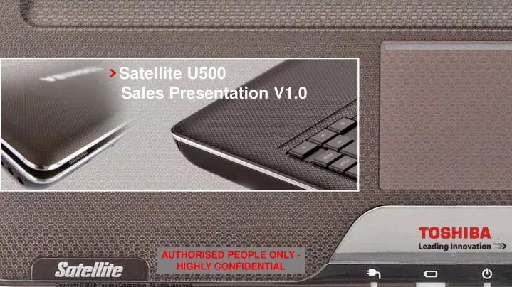 satellite u500 sales presentation v1 0