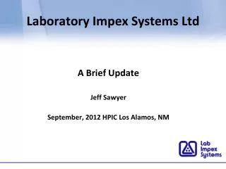 Laboratory Impex Systems Ltd