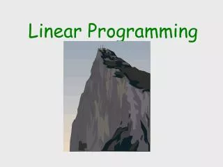 Linear Programming