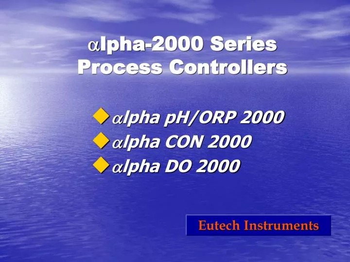 lpha 2000 series process controllers