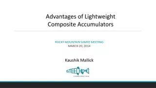 Advantages of Lightweight Composite Accumulators