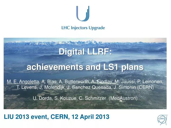 digital llrf achievements and ls1 plans