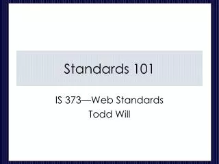 standards 101