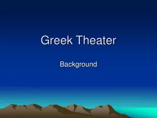 Greek Theater