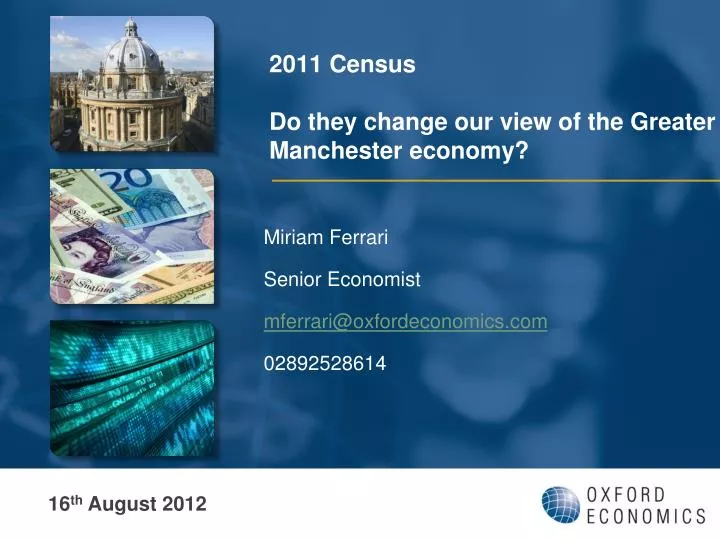 2011 census do they change our view of the greater manchester economy