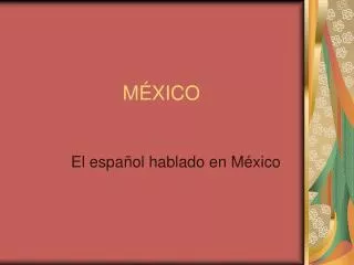 m xico