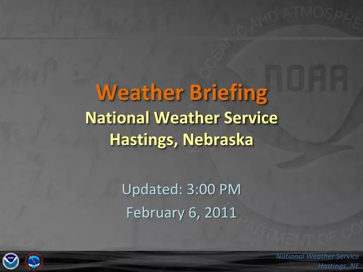 weather briefing national weather service hastings nebraska