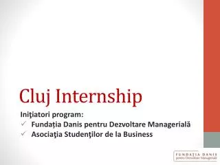 cluj internship