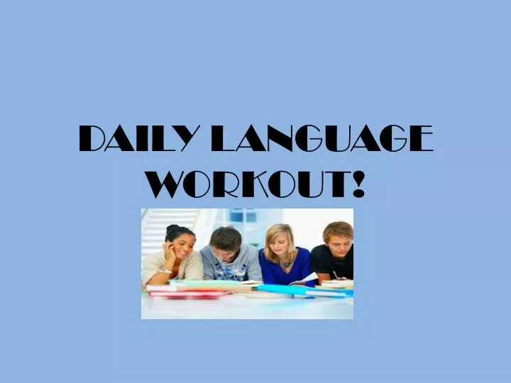 daily language workout