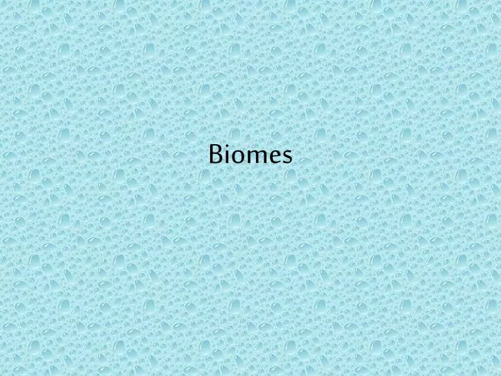 biomes