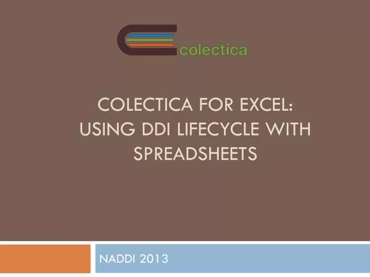 colectica for excel using ddi lifecycle with spreadsheets