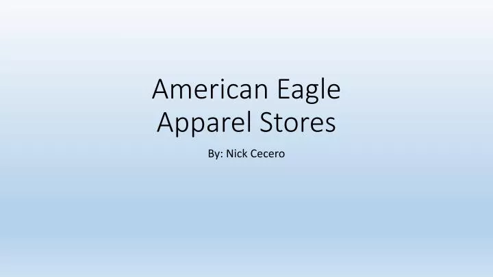 american eagle apparel stores