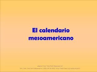 El calendario mesoamericano