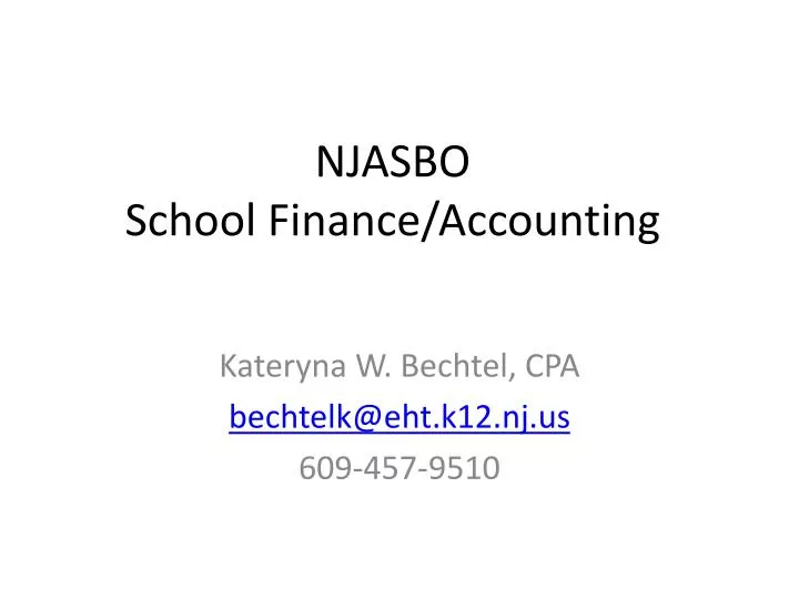 njasbo school finance accounting