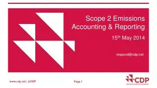 Scope 2 Emissions Accounting &amp; Reporting