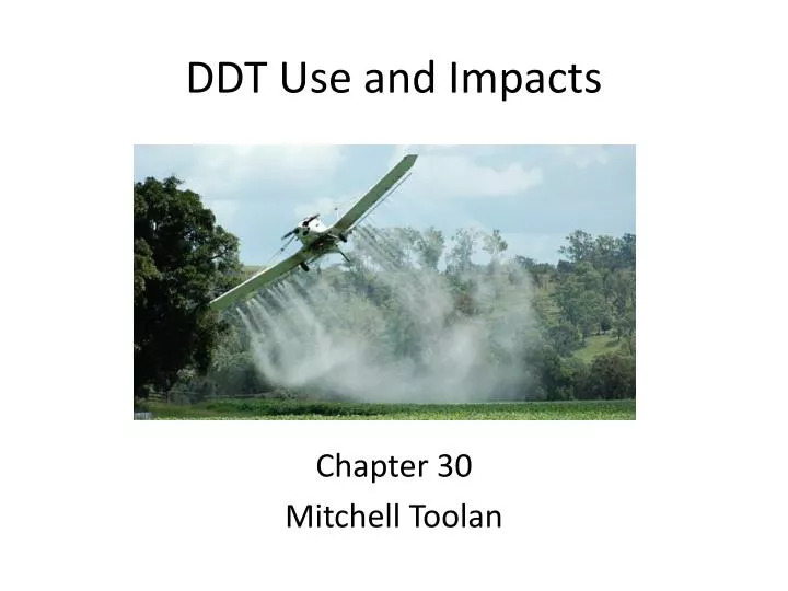 ddt use and impacts