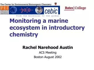 Monitoring a marine ecosystem in introductory chemistry