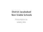 District Jacababad Non Viable Schools - slide 1