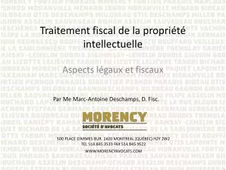traitement fiscal de la propri t intellectuelle