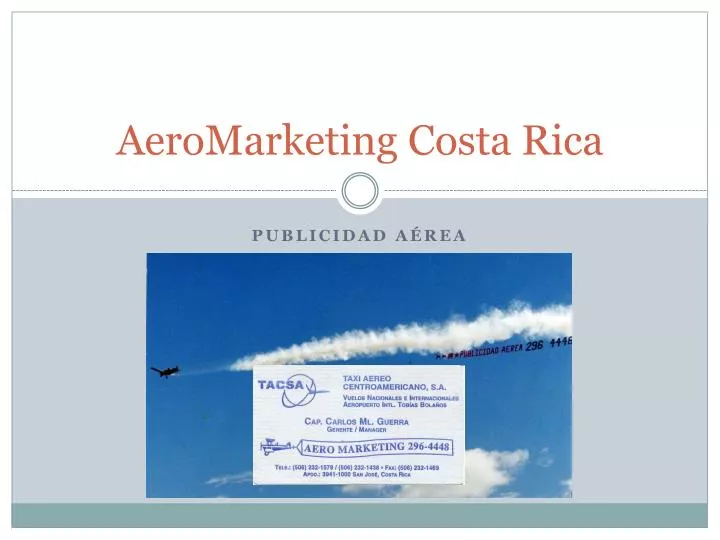 aeromarketing costa rica