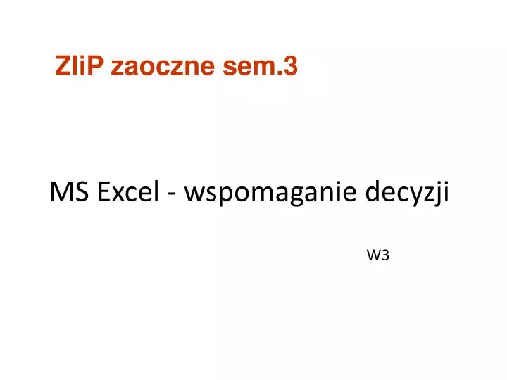 ms excel wspomaganie decyzji