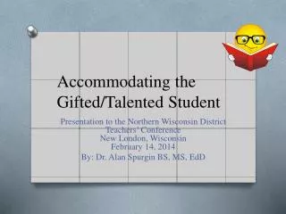 Accommodating the Gifted/Talented Student