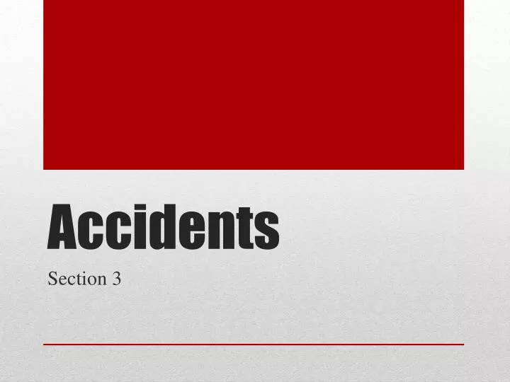 accidents