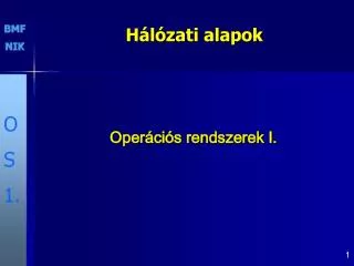 oper ci s rendszerek i
