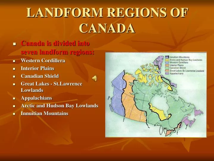 landform regions of canada