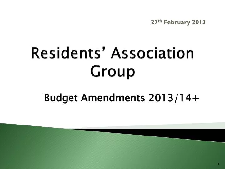 residents association group