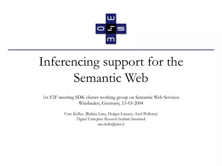 inferencing support for the semantic web